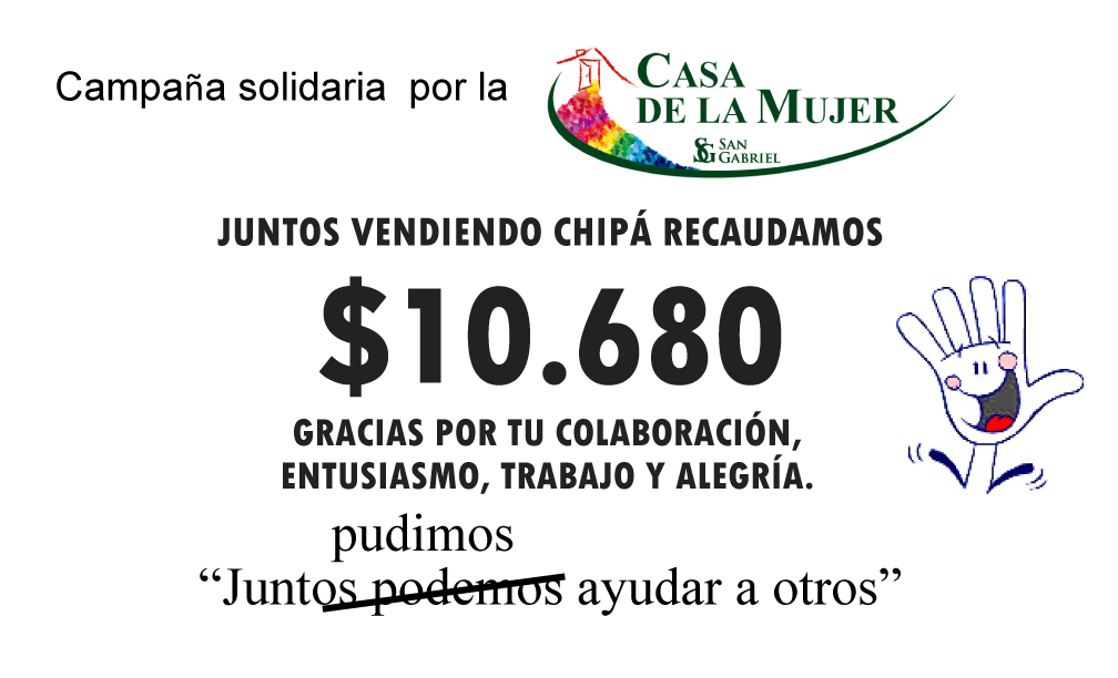 Agradecimiento campaña de chipá Agradecimiento campaña de chipá